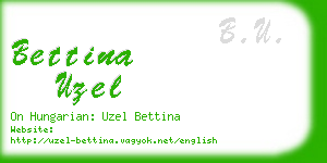 bettina uzel business card
